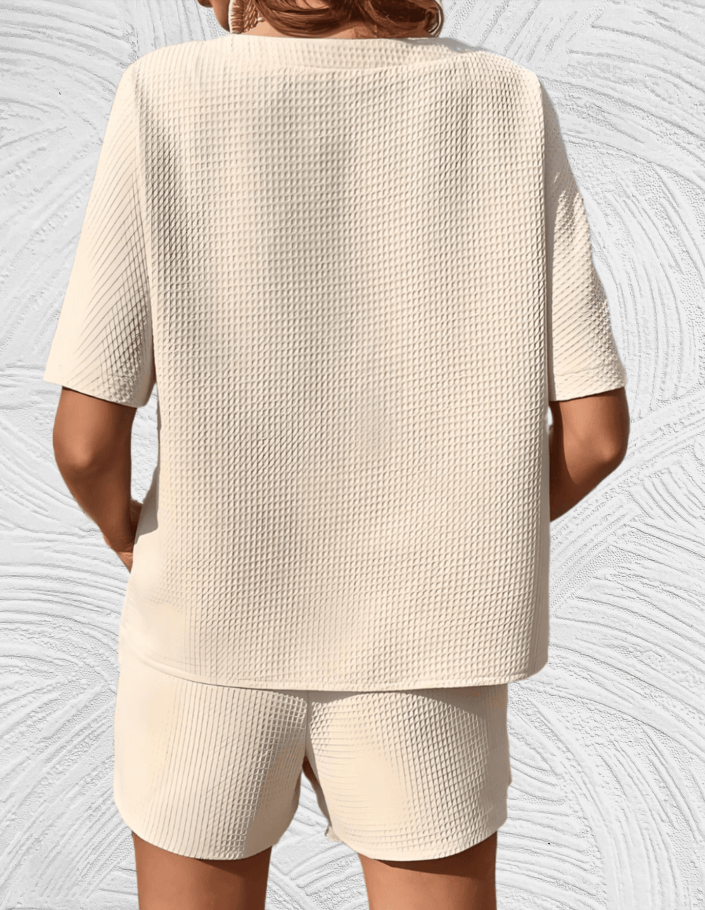 Polo Ralph LaurenWomen's White Terry Collar Shirt & Shorts Set (Copy)