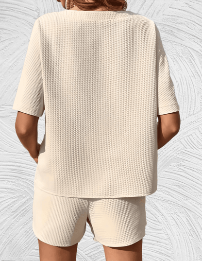 Polo Ralph LaurenWomen's White Terry Collar Shirt & Shorts Set (Copy)