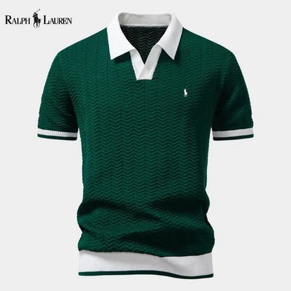 Ralph Ⅼauren® | Prestige Contrast Polo Shirt – Italian Edition Slim Fit (Tight / Tailored)