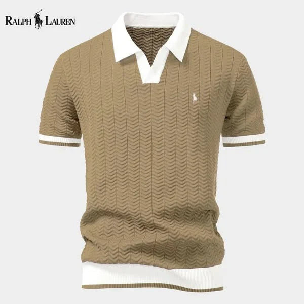 Ralph Ⅼauren® | Prestige Contrast Polo Shirt – Italian Edition Slim Fit (Tight / Tailored)
