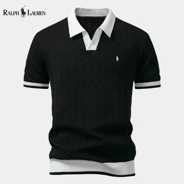 Ralph Ⅼauren® | Prestige Contrast Polo Shirt – Italian Edition Slim Fit (Tight / Tailored)