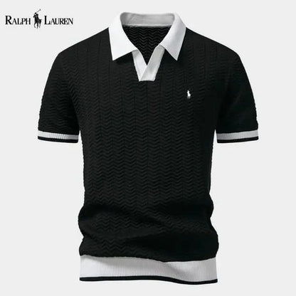 Ralph Ⅼauren® | Prestige Contrast Polo Shirt – Italian Edition Slim Fit (Tight / Tailored)