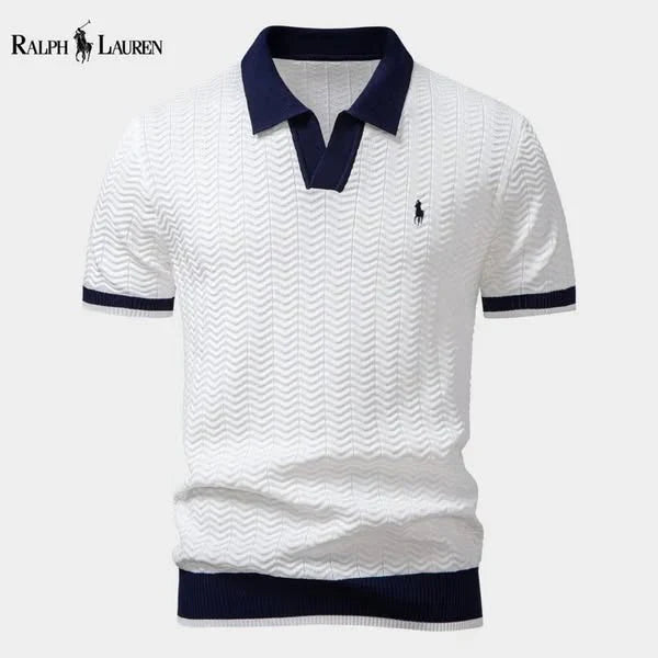 Ralph Ⅼauren® | Prestige Contrast Polo Shirt – Italian Edition Slim Fit (Tight / Tailored)