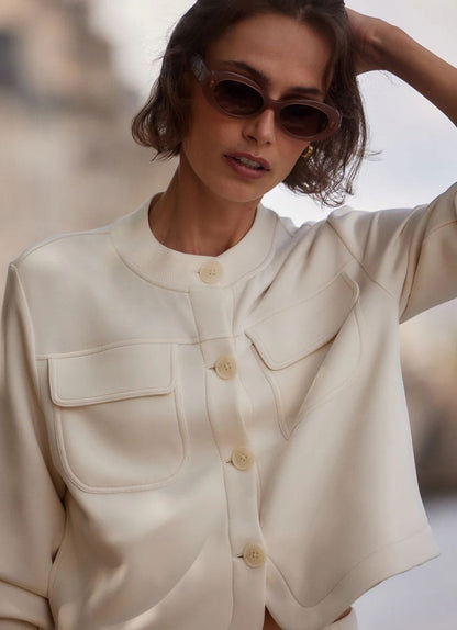 Hartwell Button Through Sweat Jacket